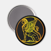 Gold Sphinx Magneet (Voorkant / Achterkant)