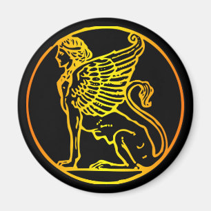 Gold Sphinx Magneet