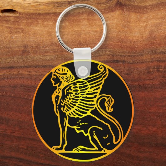 Gold Sphinx Sleutelhanger (Voorkant)
