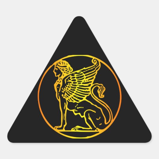Gold Sphinx Sticker (Voorkant)