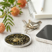 Gold Spider-Sleutelhanger Sleutelhanger (Zijkant)