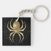 Gold Spiers op zwart Sleutelhanger (Achterkant)