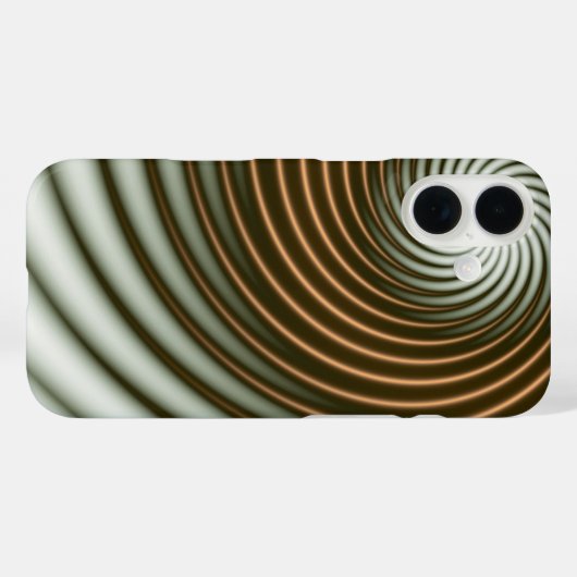 Gold Spin Case-Mate iPhone Case (Achterkant (horizontaal))