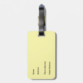 Gold Spiral Tie Dye Luggage Tag Bagagelabel (Achterkant verticaal)