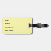 Gold Spiral Tie Dye Luggage Tag Bagagelabel (Achterkant horizontaal)