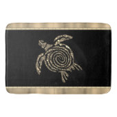 Gold Spiral Tribal Turtle Badmat (Voorkant)