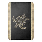 Gold Spiral Tribal Turtle Badmat (Voorkant Verticaal)