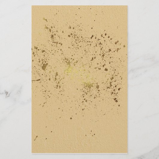 Gold Splash Briefpapier (Achterkant)