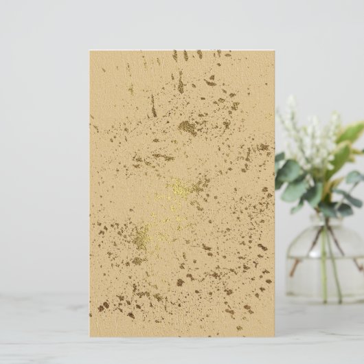 Gold Splash Briefpapier (Staand voorkant)