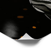 Gold Splash Doberman Dog 01 - Eartha Vandenstein Perfect Poster (Hoek)