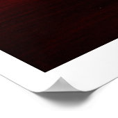 Gold Splash Rood Bruin Abstract Poster Print (Hoek)