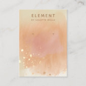 Gold Splats Terracotta Waterverf Earring Display Visitekaartje (Voorkant)