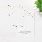 Gold Splatter Earring Ketting Display Kaart (Bureau)