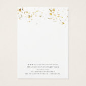 Gold Splatter Earring Ketting Display Kaart (Achterkant)