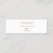 Gold Splatter Lavender Waterverf Stud Earning Mini Visitekaartje (Achterkant)