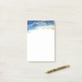 Gold Splatter Minimalist Post-it® Notes (Op bureau)