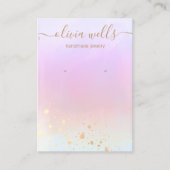 Gold Splatter Rainbow-Waterverf Veroorbaar beeldsc Visitekaartje (Voorkant)