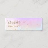 Gold Splatter-Waterverf-onderzoek Veroorbaar beeld Mini Visitekaartje (Voorkant)