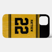 Gold Sport Jersey Nummer iPhone 6 Case-Mate iPhone Case (Achterkant (horizontaal))