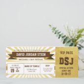 Gold Sports Theme Bar Mitswa Design Kaart (Staand voorkant)