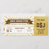 Gold Sports Theme Bar Mitswa Design Kaart (Voorkant)