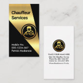Gold Spotlight op Chauffeur Driver Visitekaartje (Voorkant / Achterkant)