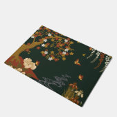 Gold Spring Floral Cherry Blossom Night Deurmat (Schuin)