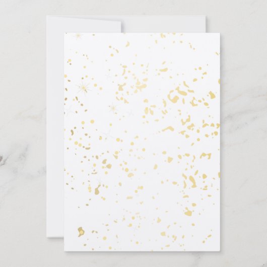 Gold Sprinkle roze Butterfly Greenery Baby shower Kaart (Achterkant)