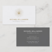 GOLD SPUTNIK ORB LOGO VISITEKAARTJE (Voorkant / Achterkant)