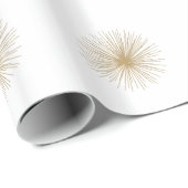 Gold Sputnik Starburst Cadeaupapier (Rol Hoek)