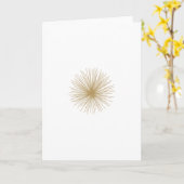 Gold Sputnik Starburst Kaart (Gele Bloem)
