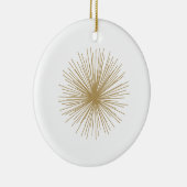 Gold Sputnik Starburst Keramisch Ornament (Rechts)