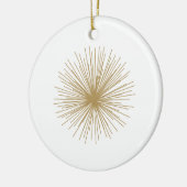 Gold Sputnik Starburst Keramisch Ornament (Links)