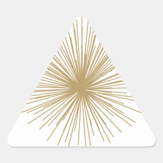 Gold Sputnik Starburst Sticker
