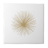 Gold Sputnik Starburst Tegeltje (Voorkant)