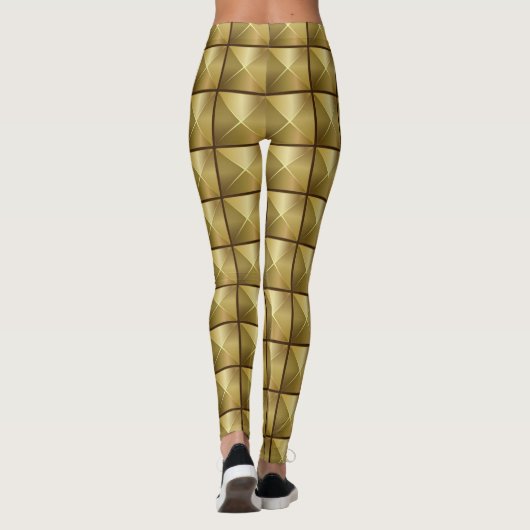 Gold Squares Leggings (Achterkant)