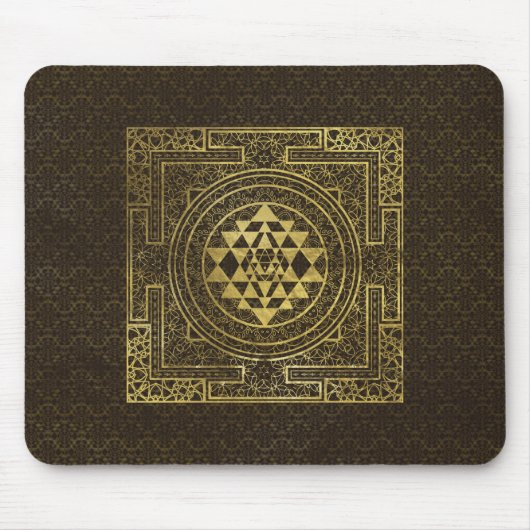 Gold Sri Yantra/Sri Chakra Muismat (Voorkant)