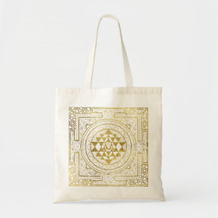 Gold Sri Yantra/Sri Chakra Tote Bag