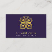 Gold Sri Yantra/Sri Chakra Visitekaartje (Voorkant)