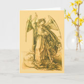  Gold St. Michael the Archangel katholiek Kaart (Gele Bloem)
