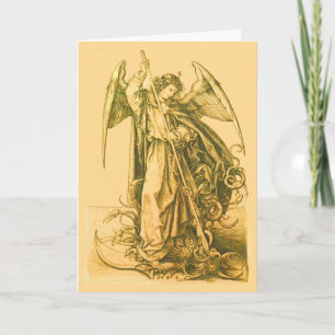 Gold St. Michael the Archangel katholiek Kaart