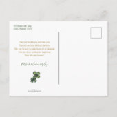  Gold St. Patrick's Day Shamrocks Feestdagenkaart (Achterkant)