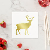 Gold Stag Deer Kerstmis Servet (Insitu)