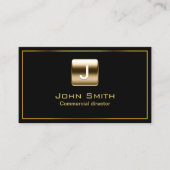 Gold Stamp Commercial Director Dark Visitekaartje (Voorkant)