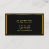 Gold Stamp Investigator Donker Visitekaartje (Achterkant)