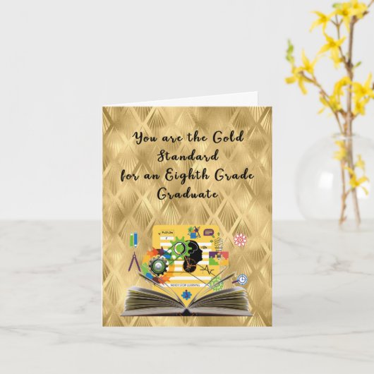 Gold Standard - Afstuderen Kaart met de 8e graad (Gele Bloem)