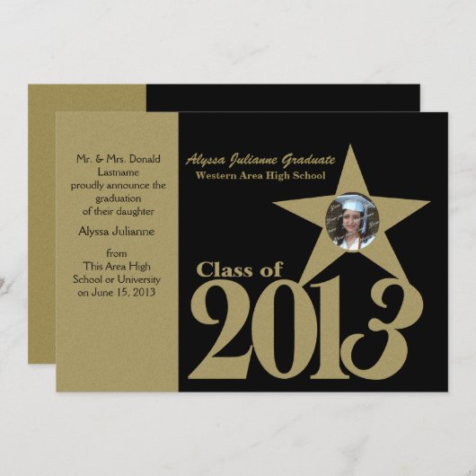 Gold Star 2013 Foto Aankondiging (Voorkant / Achterkant)