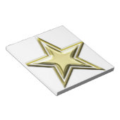 Gold Star 2 Layer Golden Stars Notitieblok (Schuin)
