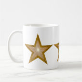 Gold Star 3 sterren mok wit (Links)