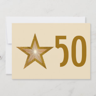Gold Star '50'-verjaardagscamera Kaart